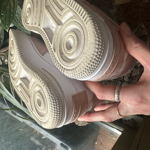 Nike Air Force 1 Shadow White and Pink Women's Shoes - Picture 10 of 11